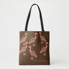 Canvas tas: Flamingo's Tote Bag