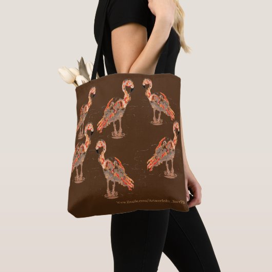 Canvas tas: Flamingo's Tote Bag (Dichtbij)