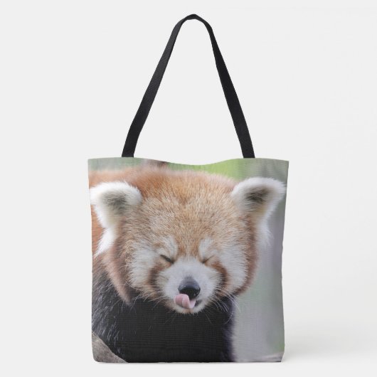 Canvas tas Foto red panda, animal 0093. (Achterkant)