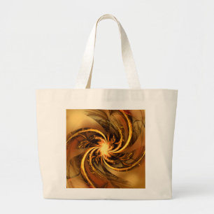 Canvas tas Fractal Twisted Glow Yellow