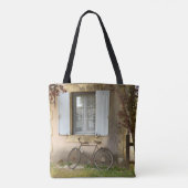 Canvas tas Franse Huis over Afdrukken (Achterkant)