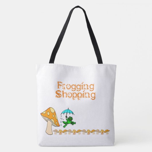 Canvas tas Frogging Shopping Mushroom (Achterkant)