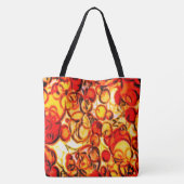 canvas tas "Fun Abstract Oranje & Gold Fall Colors (Achterkant)
