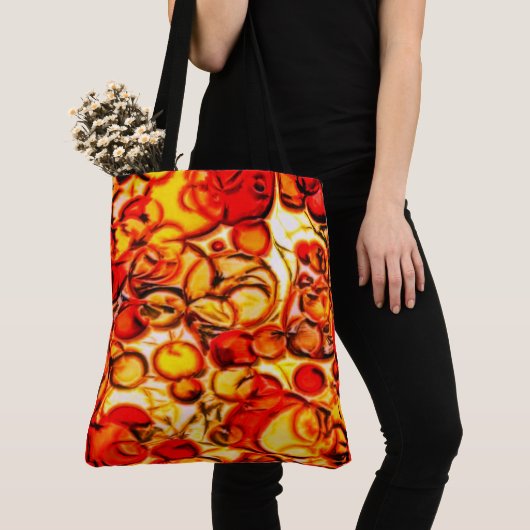 canvas tas "Fun Abstract Oranje & Gold Fall Colors (Dichtbij)