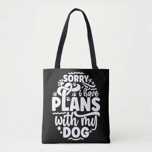 Canvas tas, Funny Dog Lover Canvas tas (Voorkant)