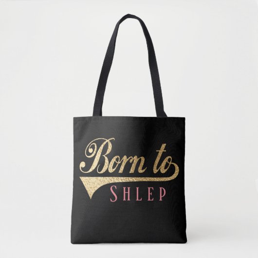 Canvas tas, Geboren naar Shlep Medium Bag Tote Bag (Voorkant)