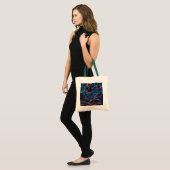 Canvas tas gebroken bellen (Voorkant (model))