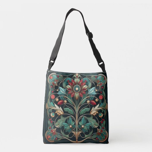 Canvas tas geïnspireerd door William Morris (Achterkant)