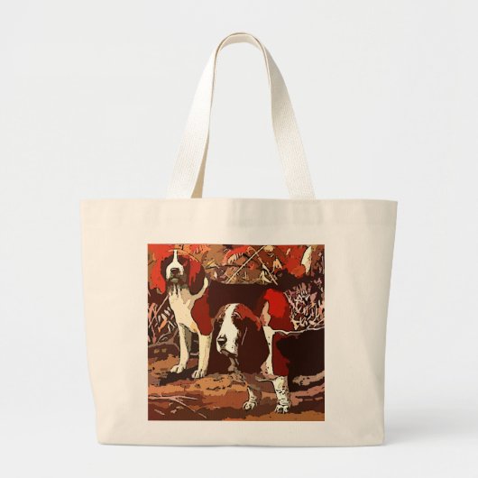 Canvas tas  gekleurde beagles (Voorkant)