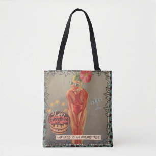 Canvas tas-geluk is een verworven smaak tote bag