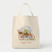 Canvas tas "Gelukkig Pasen" . (Voorkant)