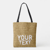  Canvas tas "geweven stro" (Achterkant)