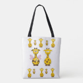 canvas tas giraffe (Achterkant)