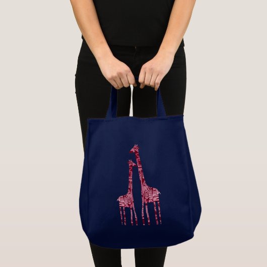 canvas tas giraffes (Voorkant (product))