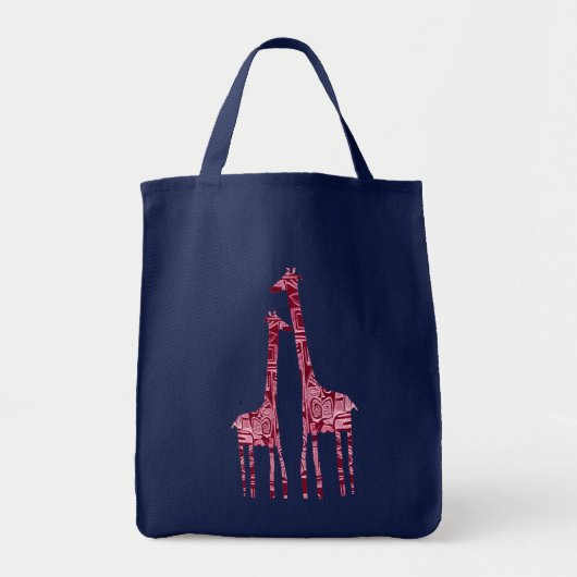 canvas tas giraffes (Voorkant)