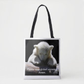 Canvas tas Global Warming Polar Beer stoppen (Voorkant)