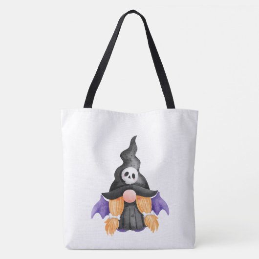 Canvas tas Gnome Trick or treat (Achterkant)