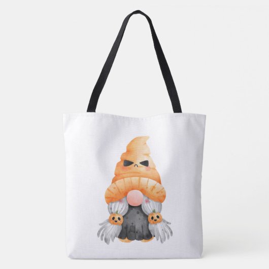 Canvas tas Gnome Trick or treat (Achterkant)