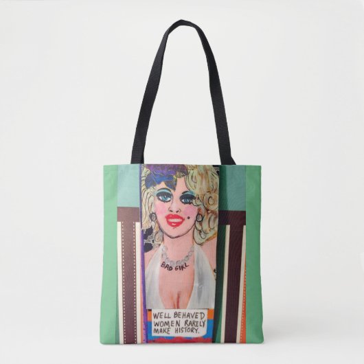 Canvas tas - goed gedragen vrouwen maken zelden ge (Voorkant)