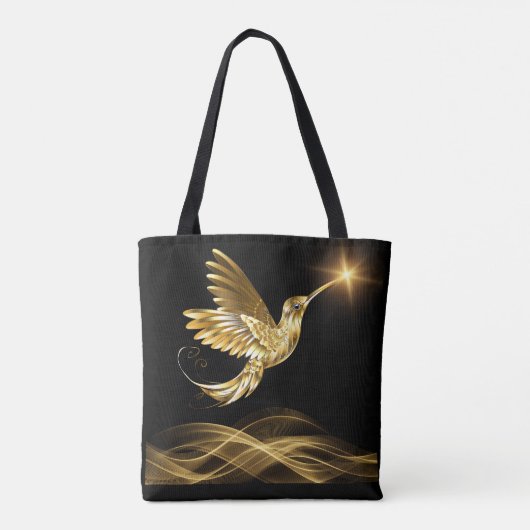 Canvas tas Gold Hummingbird (Achterkant)