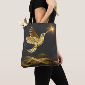 Canvas tas Gold Hummingbird (Dichtbij)