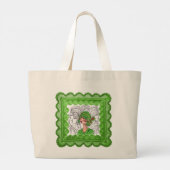 Canvas tas Green Flapper Girl (Achterkant)