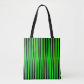 Canvas tas Green Stripe Pattern Shopping Gift Bag (Voorkant)