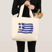 Canvas tas Griekse vlag (Voorkant (product))