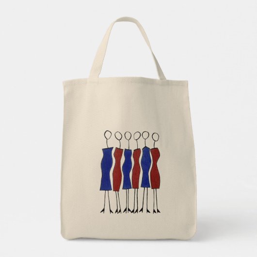 Canvas tas (grillig handgetekend) (Achterkant)