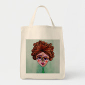 Canvas tas (grillige vrouw - 01) (Voorkant)