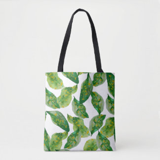 Canvas tas groene bladeren