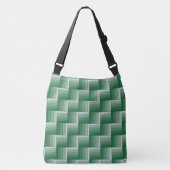 Canvas tas - Groene optische illusie (Voorkant)