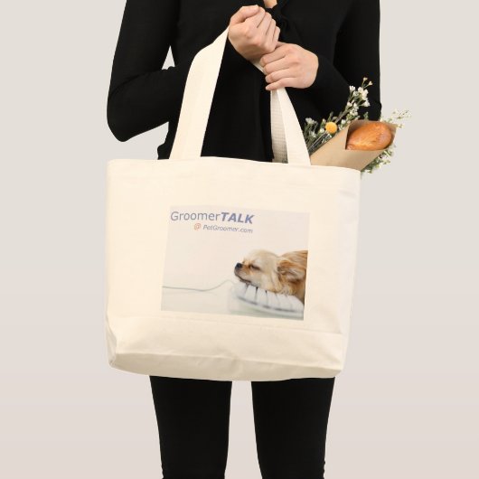 canvas tas GroomerTALK @ PetGroomer.com (Voorkant (product))