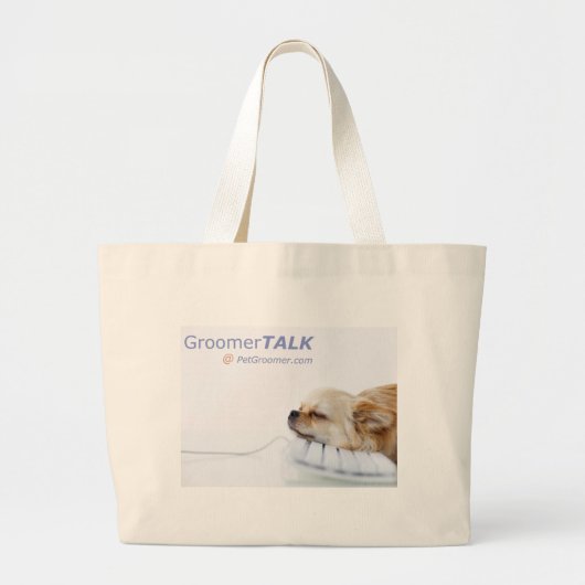 canvas tas GroomerTALK @ PetGroomer.com (Voorkant)