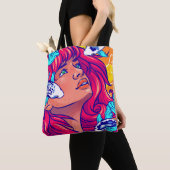 canvas tas "Haar golven" (Dichtbij)