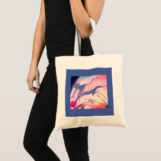 Canvas tas, helder, vrolijk tote bag