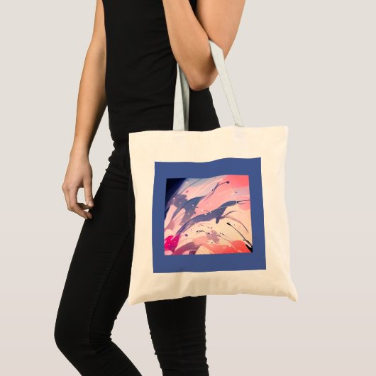 Canvas tas, helder, vrolijk tote bag (Voorkant (product))