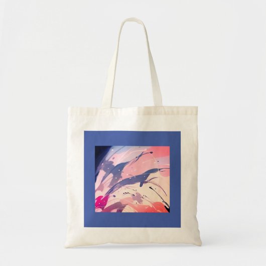 Canvas tas, helder, vrolijk tote bag (Voorkant)