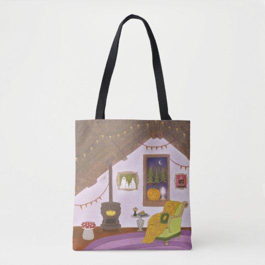 Canvas tas herfst leeskamer (Voorkant)