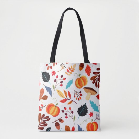 Canvas tas herfstpatroon (Voorkant)
