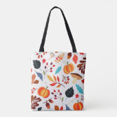 Canvas tas herfstpatroon (Achterkant)
