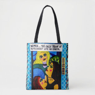 Canvas tas... Het enige bewijs van intelligente li Tote Bag