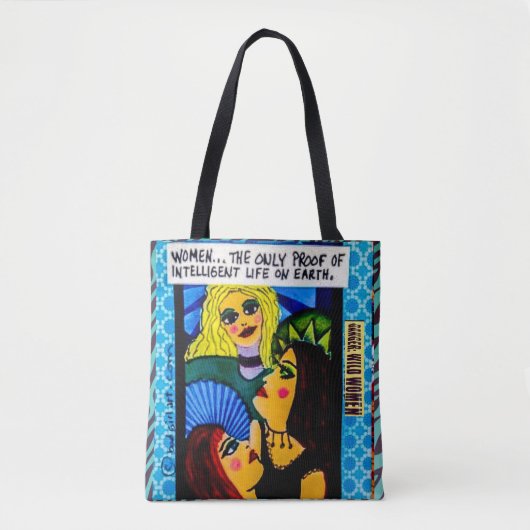 Canvas tas... Het enige bewijs van intelligente li Tote Bag (Voorkant)