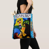 Canvas tas... Het enige bewijs van intelligente li Tote Bag (Dichtbij)