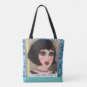 Canvas tas. Het is uitputtend mij te zijn. Tote Bag (Achterkant)