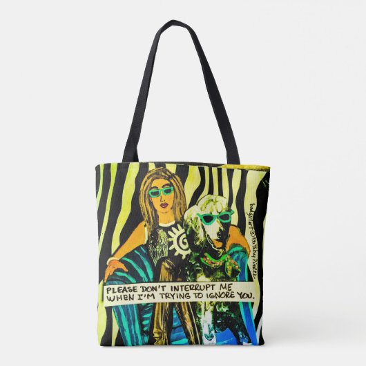 Canvas tas: Hoe meer mensen ik ontmoet, hoe meer i Tote Bag (Achterkant)