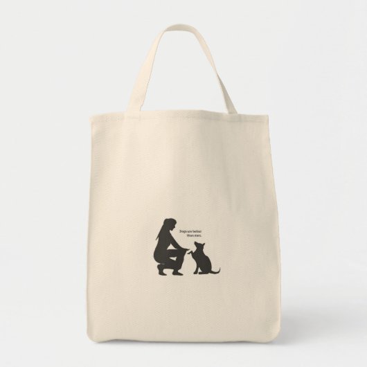 Canvas tas (Hondenliefhebbers Design) (Voorkant)