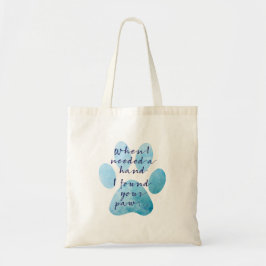 Canvas tas hondenliefhebbers paw quote