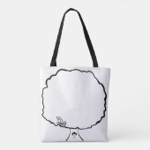 Canvas Tas "I Am America" (Achterkant)