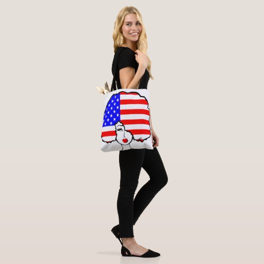 Canvas Tas "I Am America" (Op model)